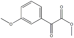 2-(3-甲氧基苯基)-2-氧代乙酸甲酯 结构式