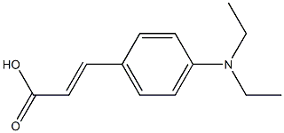 (E)-3-(4-(二乙氨基)苯基)丙烯酸 结构式