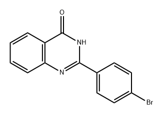 2-(4-溴苯基)喹唑啉-4(3H)-酮 结构式