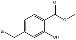 4-溴甲基-2-羟基苯甲酸甲酯 结构式