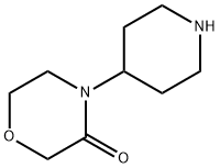 4-(4-piperidinyl)-3-morpholinone 结构式