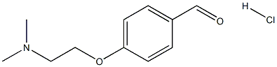 4-[2-(dimethylamino)ethoxy]benzaldehydehydrochloride 结构式