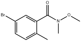 5-bromo-N-methoxy-N,2-dimethylbenzamide 结构式