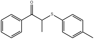 2-[(4-methylphenyl)sulfanyl]-1-phenylpropan-1-one 结构式