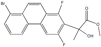 Methyl 2-(8-bromo-1,3-difluorophenanthren-2-yl)-2-hydroxypropanoate 结构式