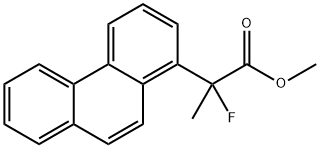 Methyl 2-fluoro-2-(phenanthren-1-yl)propanoate 结构式