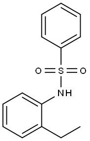 Benzenesulfonamide, N-(2-ethylphenyl)-
 结构式