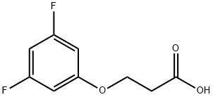 3-(3,5-二氟苯氧基)丙酸 结构式