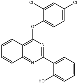 2-[4-(2,4-dichlorophenoxy)-2-quinazolinyl]phenol 结构式