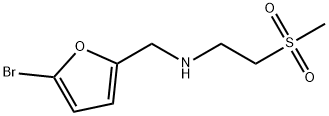 N-[(5-溴-2-呋喃基)甲基]-2-(甲基磺酰基)乙胺 结构式