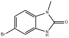 5-溴-1-甲基苯并咪唑-2(3H)-酮 结构式
