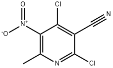 2,4-dichloro-6-methyl-5-nitro-nicotinonitrile 结构式