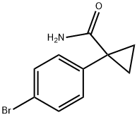 1-(4-bromophenyl)cyclopropanecarboxamide 结构式