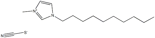1-癸基-3-甲基咪唑硫氰酸盐 结构式