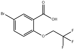 4-溴-2-(2,2,2-三氟乙烷氧基)苯甲酸 结构式