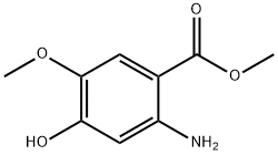 2-氨基-4-羟基-5-甲氧基苯甲酸甲酯 结构式