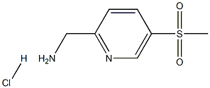 ([5-(甲磺酰)吡啶-2-基]甲基)氨基盐酸盐 结构式