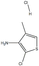 2-氯-4-甲基噻吩-3-胺盐酸盐 结构式