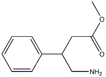 4-氨基-3-苯基丁酸甲酯 结构式