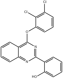 2-[4-(2,3-dichlorophenoxy)-2-quinazolinyl]phenol 结构式