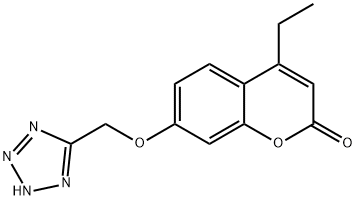 4-ethyl-7-(1H-tetrazol-5-ylmethoxy)-2H-chromen-2-one 结构式