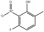 3-Fluoro-6-methyl-2-nitrophenol 结构式