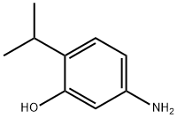 5-氨基-2-异丙基苯酚 结构式
