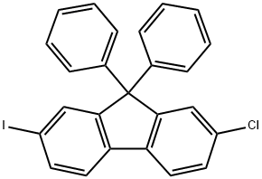 2-氯-7碘-9,9'-二苯基芴 结构式