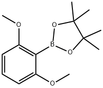 2,6-二甲氧基苯硼酸频呢醇酯 结构式