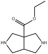 乙基八氢吡咯并[3,4-C]吡咯-3A-甲酸基酯二盐酸 结构式