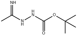 tert-Butyl 2-(1-iminoethyl)hydrazinecarboxylate 结构式