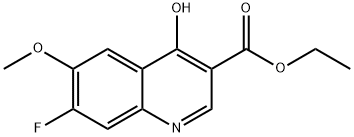 ethyl 7-fluoro-4-hydroxy-6-methoxyquinoline-3-carboxylate 结构式