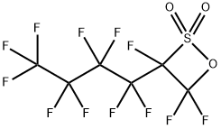 1-(Nonafluorobutyl)trifluoroethanesultone 结构式