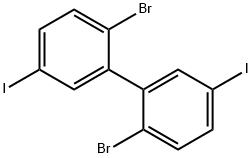 2,2'-Dibromo-5,5'-diiodo-1,1'-biphenyl 结构式