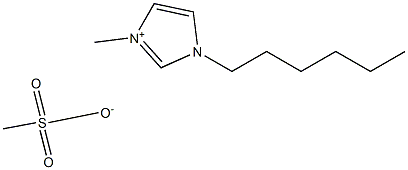 1-己基-3-甲基咪唑甲磺酸盐 结构式