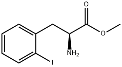 DL-2-碘苯丙氨酸甲酯 结构式