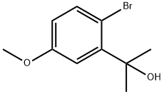 2-(2-溴-5-甲氧基苯基)丙-2-醇 结构式