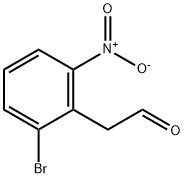 2-(2-溴-6-硝基苯基)乙醛 结构式