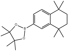 4,4,5,5-四甲基-2-(5,5,8,8-四甲基-5,6,7,8-四氢萘-2-基)-1,3,2-二噁硼戊环 结构式