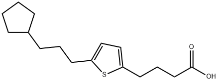 4-(5-(3-Cyclopentylpropyl)thiophen-2-yl)butanoic acid 结构式