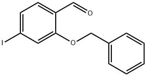 2-(苄氧基)-4-碘苯甲醛 结构式