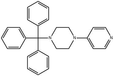 1-吡啶-4-基-4-三苯甲基-哌嗪 结构式