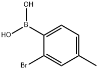 2-溴-4-甲基苯基硼酸 结构式