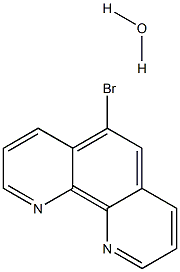 5-溴-1,10-菲咯啉一水合物 结构式