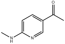 1-[6-(METHYLAMINO)-3-PYRIDINYL]ETHANONE 结构式