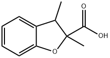 2,3-Dimethyl-2,3-dihydrobenzofuran-2-carboxylic acid 结构式