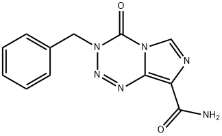 3-Benzyl-4-oxo-3,4-dihydroimidazo[5,1-d][1,2,3,5]tetrazine-8-carboxamide 结构式