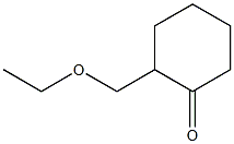 2-(乙氧基甲基)环己烷-1-酮 结构式