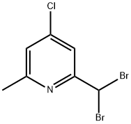 4-Chloro-2-(dibromomethyl)-6-methylpyridine 结构式