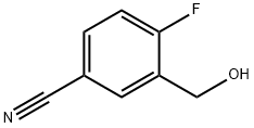 4-氟-3-(羟甲基)苯甲腈 结构式